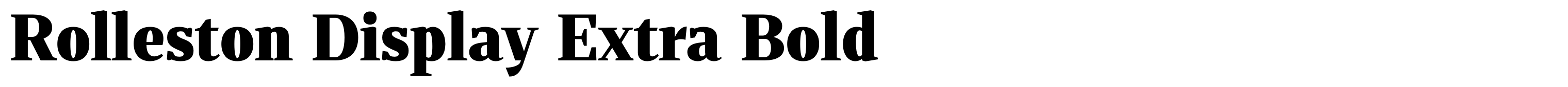 Rolleston Display Extra Bold